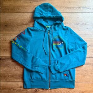 Aviator Nation Relaxed Fit Zip-Up Hoodie / S